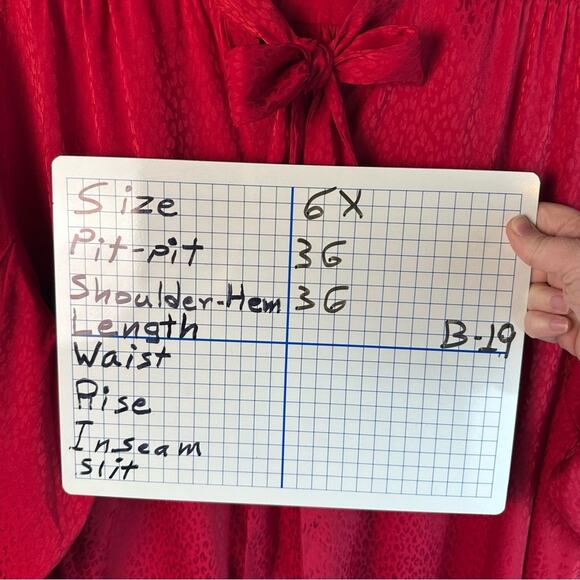 Torrid Red Cheetah Silk-Like Material Blouse career wear dark romantic plus size - Picture 15 of 15